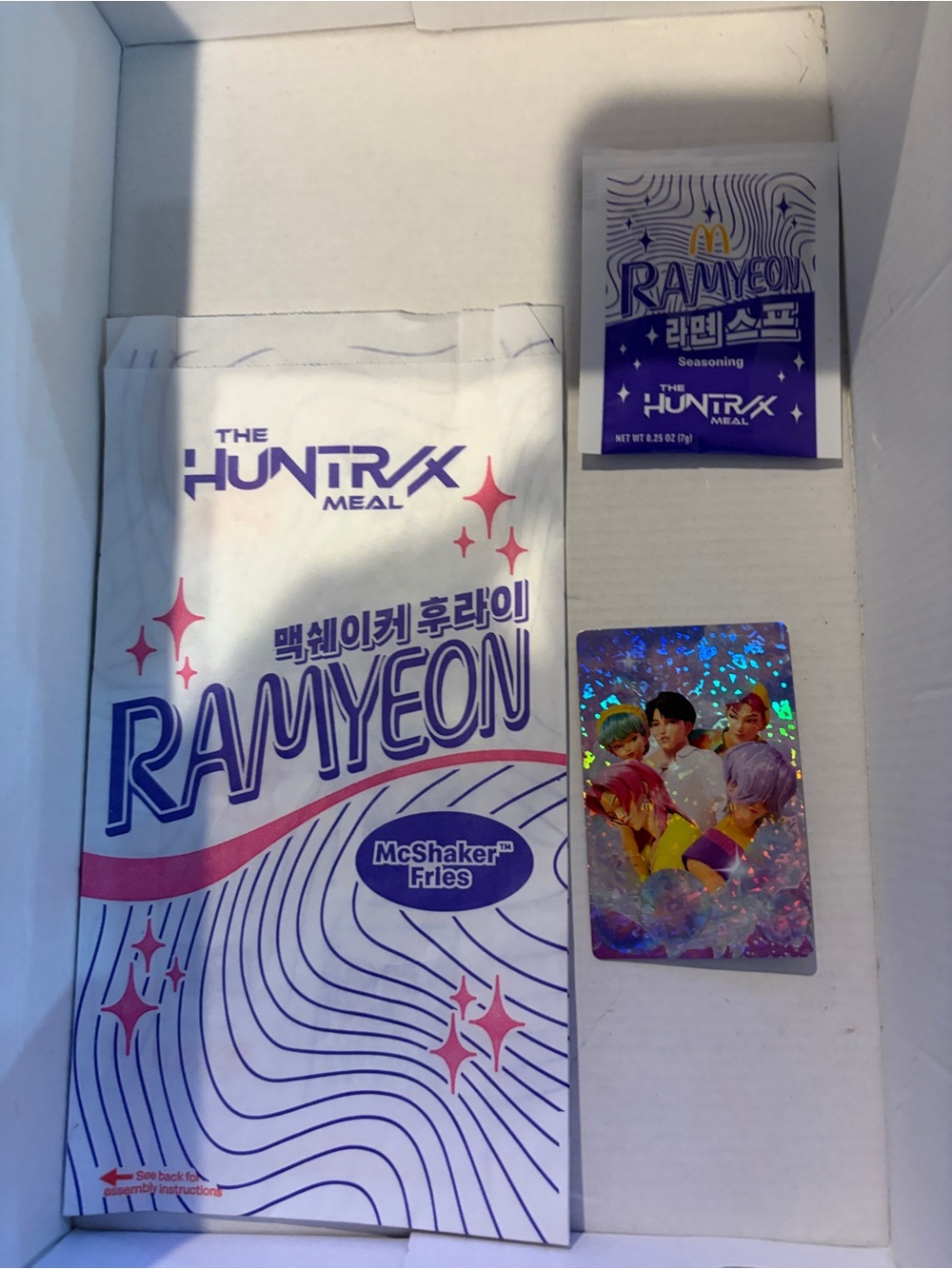 McDonald's The Huntrx Meal Ramyeon Packet